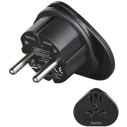 Hama 00223454 adaptateur prise d'alimentation Universel Noir