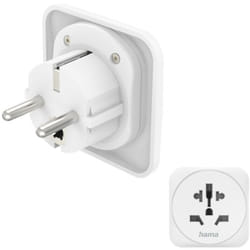 Hama 00223455 adaptateur prise d'alimentation Universel Blanc