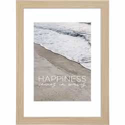 Hama Waves, Verre, Panneaux MDF, Chêne, Cadre pour une seule photo, Table, Mur, 9 x 13 cm, Rectangulaire