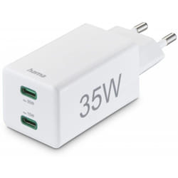 Hama 00201694 chargeur d'appareils mobiles Casque, Chargeur électrique, Smartphone, Tablette Blanc Secteur Charge rapide Intérieure