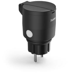 Hama 00176627 prise de courant Type E Noir