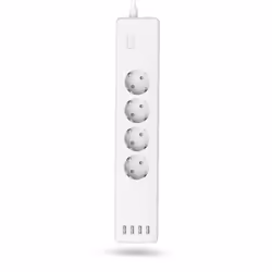 Hama 00176628 multiprise 1,7 m 4 sortie(s) CA Intérieure Blanc