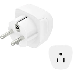 Hama 00223458 adaptateur prise d'alimentation Type E/F (hybride) Blanc