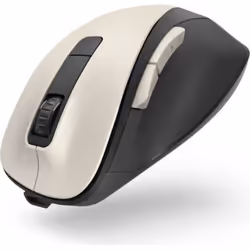 Hama MW-500 Recharge, Droitier, Optique, RF sans fil, 1600 DPI, Noir, Crème
