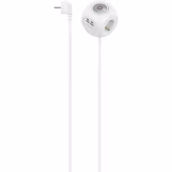 - Multiprise cube avec bouton : interrupteur marche/arrêt bipolaire éclairé, idéal pour éteindre les appareils inutiles et en ...