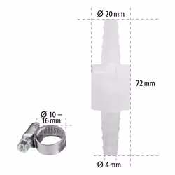 Xavax 00220733 raccord des tuyaux d'eau Métal Métallique, Blanc