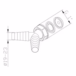 Xavax 00220738 raccord des tuyaux d'eau Connecteur de tuyau Plastique Blanc