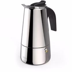 Xavax Barista, Cafetière à moka, 0,2 L, Noir, Acier inoxydable, Acier inoxydable, 4 tasses, Polyamide