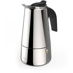 Xavax Barista Cafetière à moka 0,2 L Noir, Acier inoxydable