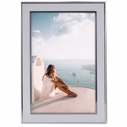 Hama Santorini, Cadre pour une seule photo, Aluminium, Verre, Argent, Mat, Table, Mur, 13 x 18 cm