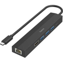 Hama 00200144 hub & concentrateur USB 3.2 Gen 1 (3.1 Gen 1) Type-C 5000 Mbit/s Noir