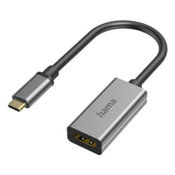 Hama 00200303 changeur de genre de câble USB-C HDMI Gris