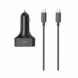 Hama 00200018 chargeur d'appareils mobiles Ordinateur portable, Chargeur électrique, Smartphone, Tablette Noir Allume-cigare Auto - Vue supplémentaire 5