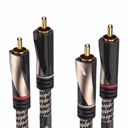 Avinity 107624 câble audio 1 m 2 x RCA Marron