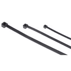 Hama 00221002, Attache-câbles à crochets et à boucles, Plastique, Noir, 5 cm, -40 - 85 °C, 2,5 mm