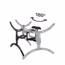 Hama 00220836 support pour téléviseur 75" Noir - Vue supplémentaire 4