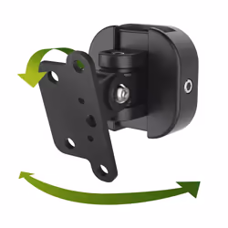 Hama 00220887 support de haut-parleurs Mur Métal, Plastique Noir