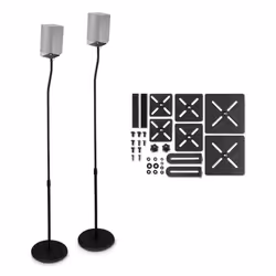 Hama 00220882 support de haut-parleurs Sol Noir - Vue supplémentaire 8