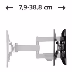 Hama 00220840 support pour téléviseur 121,9 cm (48") Noir - Vue supplémentaire 4