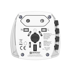 Hama MUV Micro adaptateur prise d'alimentation Universel Blanc