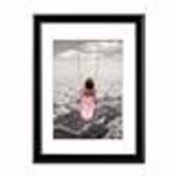 Cadre photo - Swing - Noir - 40 x 50 cm - Plastique - Design contemporain