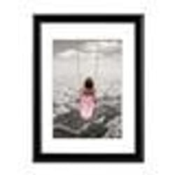 Cadre photo - Swing - Noir - 40 x 50 cm - Plastique - Design contemporain