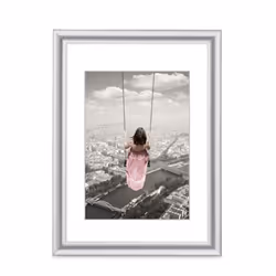 Hama Swing, Cadre pour une seule photo, Polystyrène, Argent, Table, Mur, 15 x 20 cm, Rectangulaire