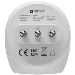 Hama 00223481 adaptateur prise d'alimentation Type L (IT) Type C (Europlug)+Type F Blanc