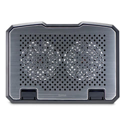 Hama Aluminium système de refroidissement pour ordinateurs portables 39,6 cm (15.6") Noir