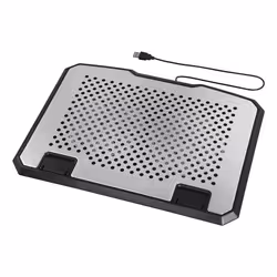 Hama Aluminium système de refroidissement pour ordinateurs portables 39,6 cm (15.6") Noir