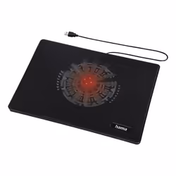 Hama Slim système de refroidissement pour ordinateurs portables 39,6 cm (15.6") Noir