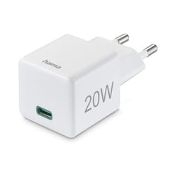 Chargeur rapide USB-C PD/Qualcomm® mini-chargeur 20 W Blanc - HAMA - Adaptateur de charge