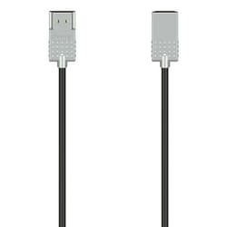 Hama Ultra-Slim câble HDMI 2 m HDMI Type A (Standard) Noir, Argent