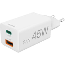 00201993 Chargeur usb 45 w 1x usb-a, 1x usb-c® Power Delivery blanc intérieure usb Power Delivery (usb-pd) Q519513 - Hama