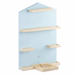 Hama 00132437, Tablette flottante, Mural, Bois, Bleu, Bois, Chambre d'enfant, 7 étagères