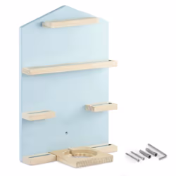 Hama 00132437 étagères Tablette flottante Mural Bois Bleu, Bois