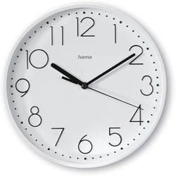 Horloge Murale - HAMA - Salina - Silencieuse - Ø 22 cm - Grands Chiffres - Design Contemporain