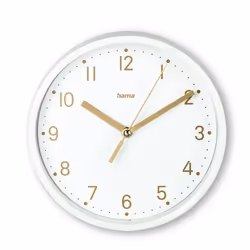 Hama 00185869, Table, Horloge analogique, Rond, Blanc, Plastique, Verre