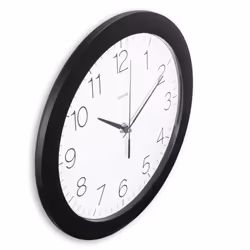 Hama Teneriffa Horloge analogique Rond Noir, Blanc