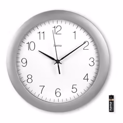 Hama Teneriffa Horloge analogique Rond Argent, Blanc - Vue supplémentaire 4