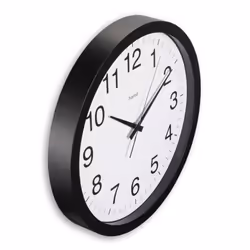 Hama Aruba Horloge à quartz Cercle Noir, Blanc