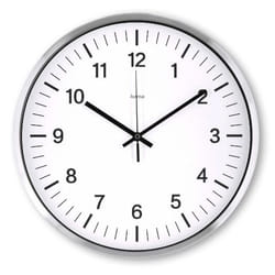 Hama Java Horloge radio-pilotée Rond Argent