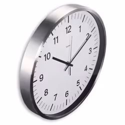 Hama Java Horloge radio-pilotée Rond Argent