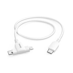 Hama 00201722 câble USB 1,5 m USB 2.0 USB C USB C/Lightning Blanc
