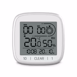 Hama 00185893, Mur/Table, Horloge numérique, Carré, Blanc, 0 - 50 °C, 20 - 95%
