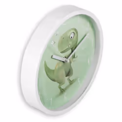Hama Cebu Horloge à quartz Rond Vert, Blanc