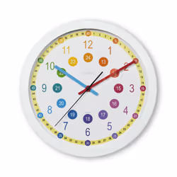 Hama 00222203, Mur, Horloge analogique, Cercle, Multicolore, Plastique, Verre