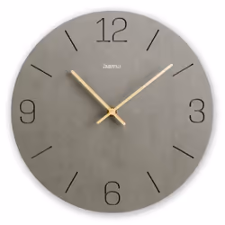Hama Crete, Mur, Horloge à quartz, Rond, Gris, Panneaux MDF, Modem