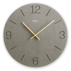 Hama Crete Horloge à quartz Rond Gris