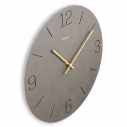 Hama Crete Horloge à quartz Rond Gris